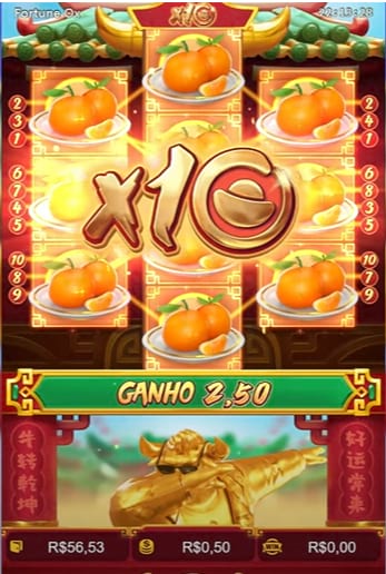 ເກມ Fortune Ox ຢູ່ KTO Casino ຊະນະຫນ້າຈໍເຮືອນ.